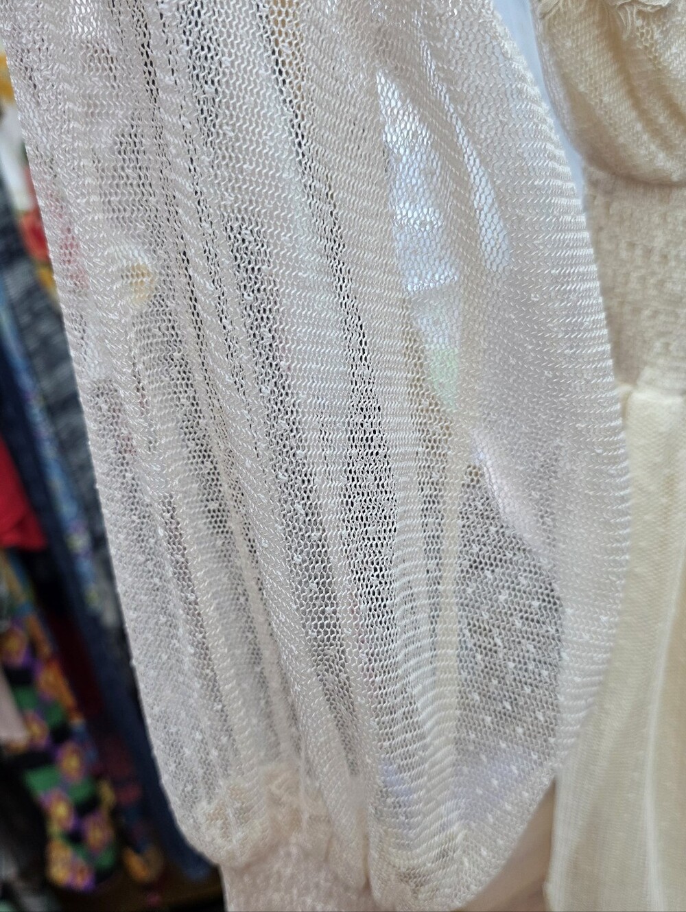 bohme Cream Lace Tiered Maxi Dress Nwt Xs - Picture 5 of 13